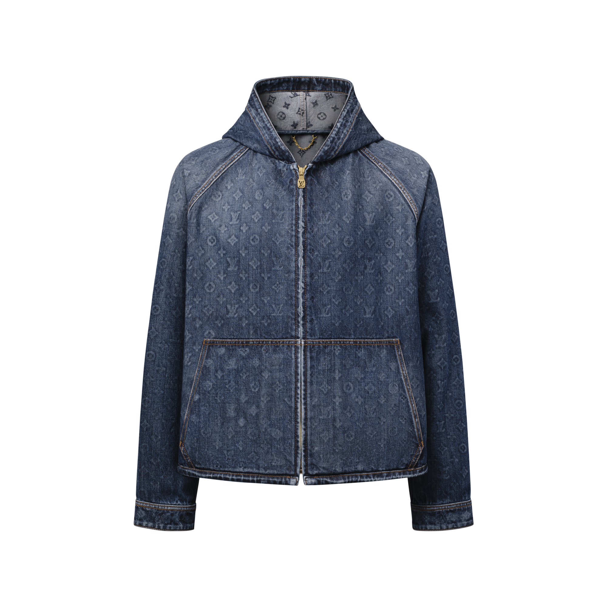 Monogram Washed Denim Hooded Blouson - Ready-to-Wear | LOUIS VUITTON